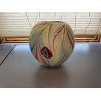 STUNNING Murano Style Art Glass Vase 9&rdquo; H