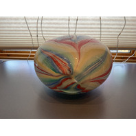 STUNNING Murano Style Art Glass Vase 9&rdquo; H