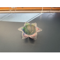 Murano Style Art Glass Flower Dish