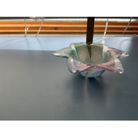 Murano Style Art Glass Flower Dish