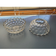 Vintage Clear Glass Fairy Lamp Globe Candle Holder