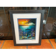 Robert Wyland “Kissing Dolphins” Limited Edition Print 1990