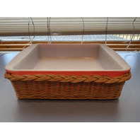Vintage Pyrex Casserole Dish with Basket 9 x 9&rdquo;