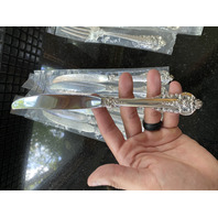 VINTAGE 33 PIECE Wallace Sterling Silverware Service For 8 & Serving Spoon