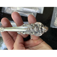 VINTAGE 33 PIECE Wallace Sterling Silverware Service For 8 & Serving Spoon