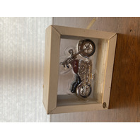 VTG Waterbury Clock Co By Timex Mini Motorcycle Clock 5"L
