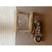 VTG Waterbury Clock Co By Timex Mini Motorcycle Clock 5"L