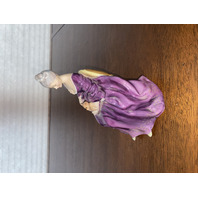 VTG Royal Doulton "CHARLOTTE" Woman & Dog Bone China Figurine #HN2421 6.75"H