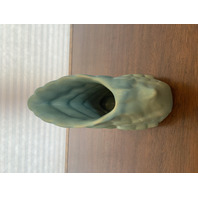 STUNNING VTG VAN BRIGGLE Ming Turquoise Swan Art Pottery Vase 8.5"H SIGNED