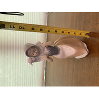 VTG NAO By LLADRO SHEPHERDESS W/LAMB Glossy Porcelain Figurine #238 9.75"H SPAIN