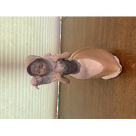 VTG NAO By LLADRO SHEPHERDESS W/LAMB Glossy Porcelain Figurine #238 9.75"H SPAIN