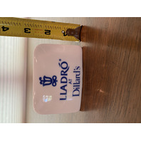 RARE VTG LLADRO AT DILLARDS Promotional/Display Porcelain Sign 3.5"L HTF