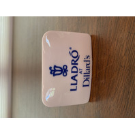 RARE VTG LLADRO AT DILLARDS Promotional/Display Porcelain Sign 3.5"L HTF