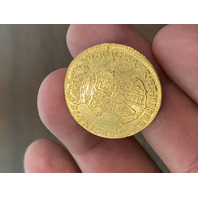 STUNNING 1689 BRITAIN WILLIAM AND MARY Guinea Gold Coin