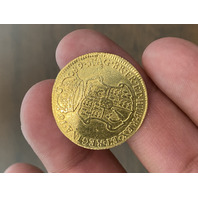 STUNNING 1689 BRITAIN WILLIAM AND MARY Guinea Gold Coin