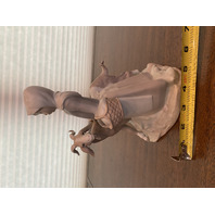 VTG LLADRO Little Girl With Goat Porcelain Figurine #4812, 8.75"H SPAIN RETIRED