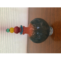 STUNNING KOSTA BODA BON BON Glass Bottle By KJELL ENGMAN W/LABEL SIGNED 10.5"H