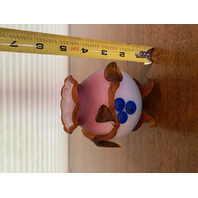 STUNNING MURANO Multicolored Glass Vase & 2 Bowls W/Applied Blueberries SET(3)