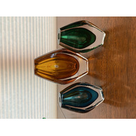 STUNNING SET(3) KOSTA BODA VENTANA Multicolored Vases By MONA MORALES-SCHILDT
