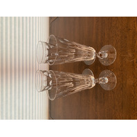 STUNNING VTG SET(4) WATERFORD Crystal GLENCREE Champagne Flutes SIGNED 7.75"H