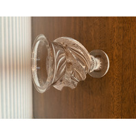 STUNNING VTG LALIQUE Crystal ERMENONVILLE Swirls Footed Vase SIGNED 5.75" FRANCE