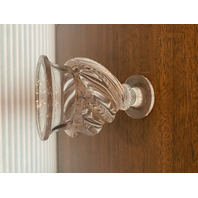 STUNNING VTG LALIQUE Crystal ERMENONVILLE Swirls Footed Vase SIGNED 5.75" FRANCE