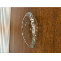 STUNNING STEUBEN Thick Rim Oval Shaped Crystal Bowl SIGNED 7.25"L