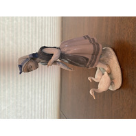 VTG LLADRO ARACELY WITH DUCKS Porcelain Figurine #5202, 10.5"H SPAIN