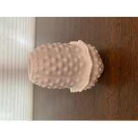 BEAUTIFUL VTG FENTON White Milk Glass Hobnail Fairy Lamp Candle Holder 4.5"H