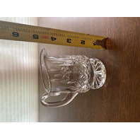 STUNNING VTG WATERFORD Crystal Clear LISMORE Footed Creamer 4.5" SIGNED, IRELAND