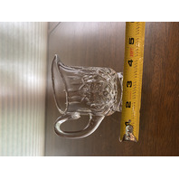 STUNNING VTG WATERFORD Crystal Clear LISMORE Footed Creamer 4.5" SIGNED, IRELAND