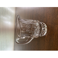 STUNNING VTG WATERFORD Crystal Clear LISMORE Footed Creamer 4.5" SIGNED, IRELAND