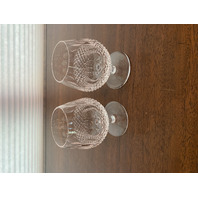 BEAUTIFUL VTG WATERFORD Crystal COLLEEN LARGE Brandy Glasses SIGNED 5.25"H PAIR