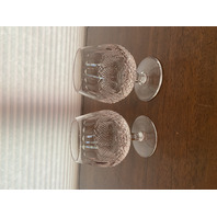 BEAUTIFUL VTG WATERFORD Crystal COLLEEN LARGE Brandy Glasses SIGNED 5.25"H PAIR