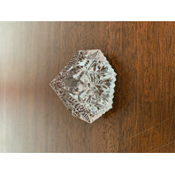 BEAUTIFUL VTG WATERFORD Crystal Faceted Diamond Shape Paperweight 3.25"W SIGNED