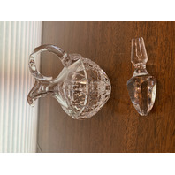 STUNNING VTG Nachtmann Bleikristall Cut Crystal Cruet Bottle W/STOPPER 7.25"H