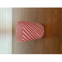 STUNNING ANTIQUE Northwood Cranberry Opalescent Swirl Glass Tumbler 3.75"H