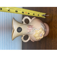 BEAUTIFUL VTG Hull Pottery Yellow MAGNOLIA Floral Art Pottery Vase W/LABEL 6.25"