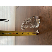 BEAUTIFUL SET Of 2 Bunny/Rabbit Crystal Paperweights Baccarat & Princess House