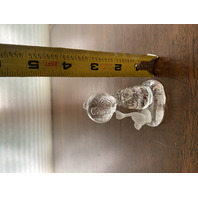 PAIR Of VTG Crystal Paperweights (Make A Joyful Noise & Rocking Horse)