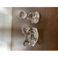 PAIR Of VTG Crystal Paperweights (Make A Joyful Noise & Rocking Horse)