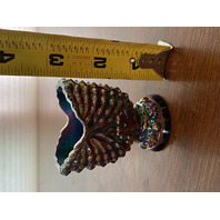 STUNNING VTG St Clair NAUTILUS ARGONAUT Shell Carnival Toothpick Holder 2.75"H