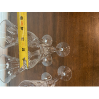 MIXED LOT Of 5 WATERFORD Crystal Toasting Champagne Flutes 9.25"H SIGNED