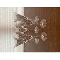 MIXED LOT Of 5 WATERFORD Crystal Toasting Champagne Flutes 9.25"H SIGNED