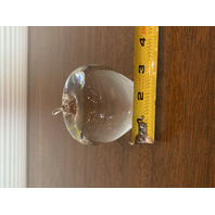 STUNNING VTG STEUBEN Life Size Crystal Apple Paperweight SIGNED 3.75"H
