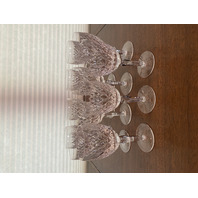 STUNNING VTG SET(11) WATERFORD Crystal SLANE Water Goblets SIGNED 7"H