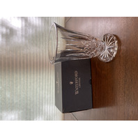 STUNNING VTG WATERFORD Crystal LISMORE Footed Vase W/BOX SIGNED 8.5"H IRELAND