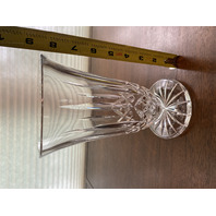 STUNNING VTG WATERFORD Crystal LISMORE Footed Vase W/BOX SIGNED 8.5"H IRELAND