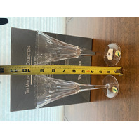 WATERFORD Millennium Collection Crystal LOVE Toasting Flutes W/BOX 9.25"H SIGNED