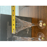 WATERFORD Millennium Collection Crystal LOVE Toasting Flutes W/BOX 9.25"H SIGNED
